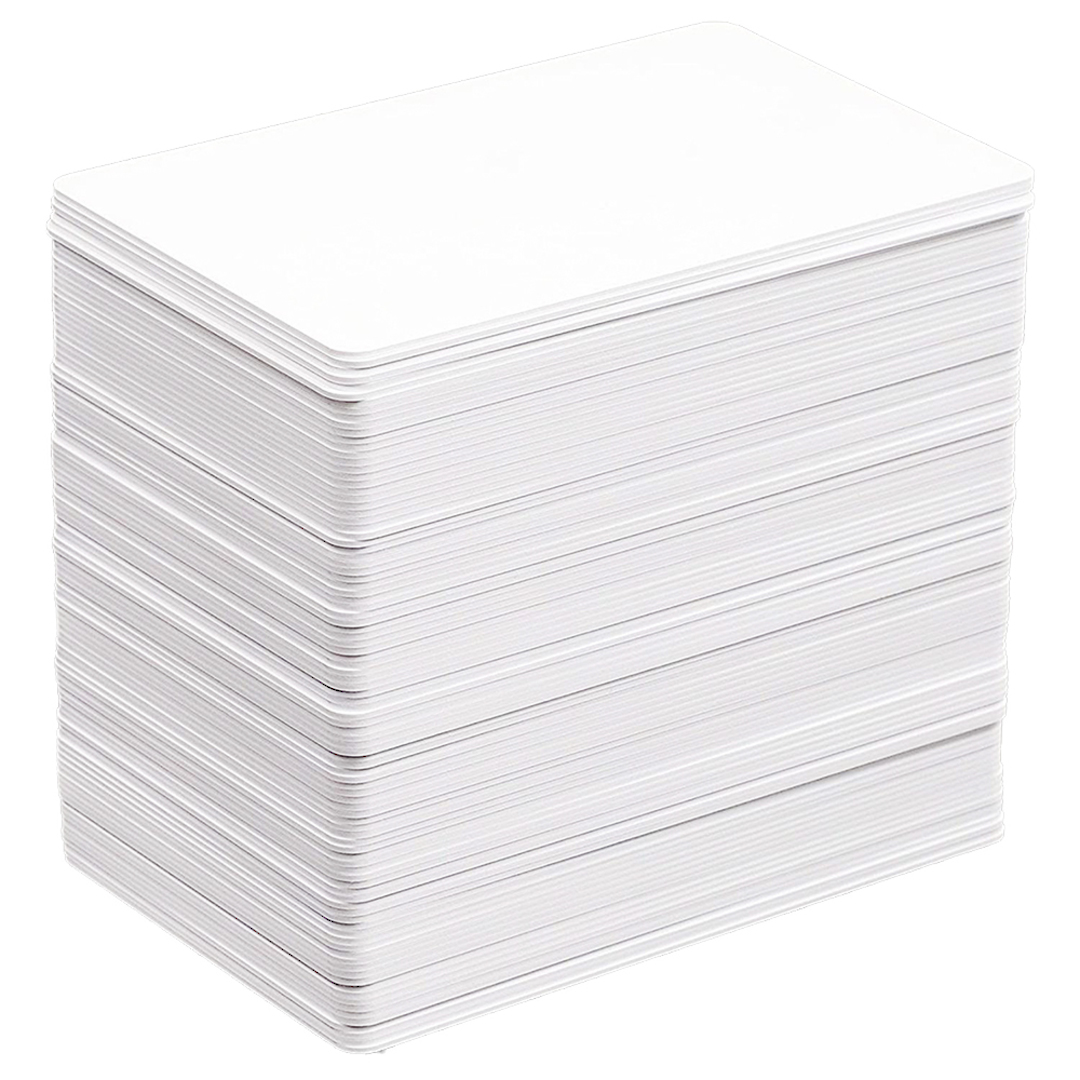 Biodegradable PVC Blank Cards White image 0